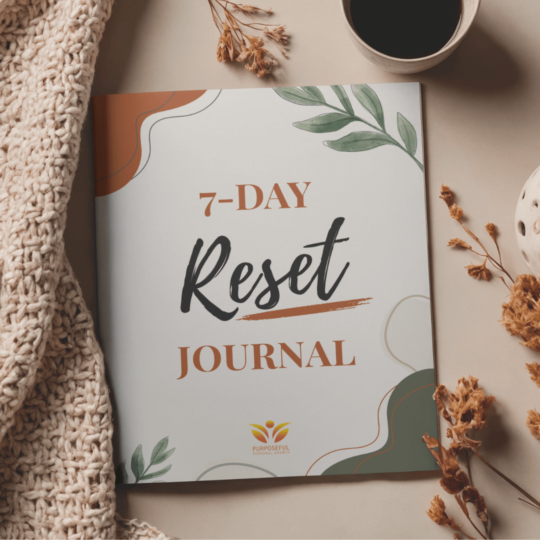 7 Day Reset Journal on table